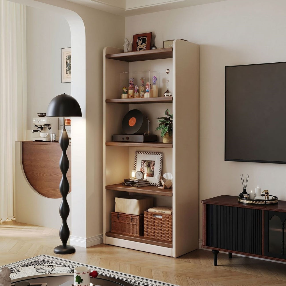 Wall-mounted freestanding bookcase & storage unit - kids' bookshelf, student home organizer, multi-tier storage cabinet