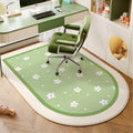 Bedroom computer chair floor mat, kids study chair rug, study desk swivel chair underfloor protector, arch-shaped foot pad