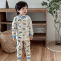 Kids' thermal underwear set - baby pure cotton class a warm innerwear for boys and girls - autumn and winter home wear pajamas