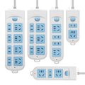 Multi-outlet power strip with long cord - versatile functionality for home, dorm, and extension cord needs - 606 model