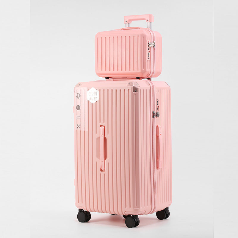 Large-capacity suitcase female trolley case student 30-inch thickened child and mother password box 26-inch anti-drop suitcase male