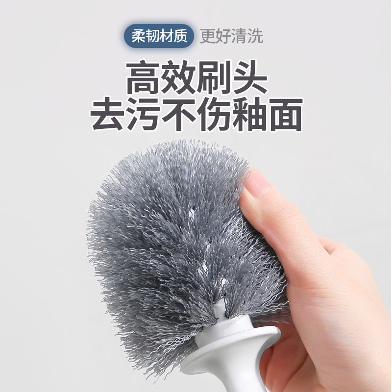 For home toilet brush no dead angle wall-mounted bathroom no punch toilet brush long handle wall-mounted cleaning brush suit