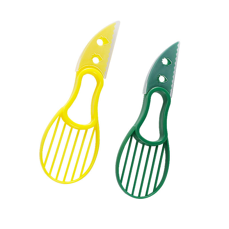 Avocado slicer & corer 3-in-1 - portable avocado separator & corer - multifunctional fruit cutter - cross-border e-commerce