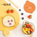 Baby food bowl, newborn baby feeding water special training bowl, newborn rice paste powder grinding bowl, suction cup bowl tableware