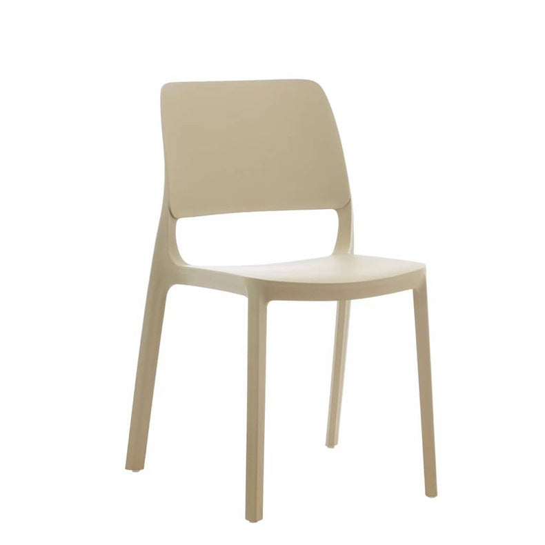 Scandinaviancasual plastic dining chair back chair thickened and stackable for homepopular restaurant restaurant milk tea shop chair