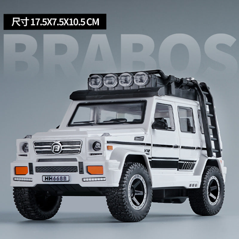 Kids' realistic inertia off-road vehicle model - doors open, lights & music - inertia toy car - cross-border hot seller