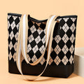 Women's bag 2024 new shoulder bag large capacity handbag fashionable versatile canvas bag commuter tote bag