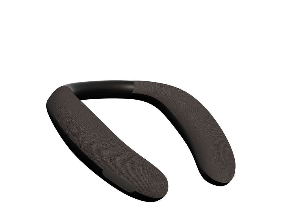 New arrival halter style wireless bluetooth speaker fabric waterproof portable wearable subwoofer neck speaker