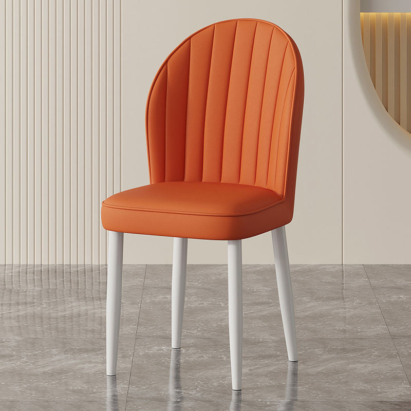 Cream style Nordic light luxury dining chair Home simple modern restaurant Makeup stool Leisure table and chair Hotel chair arc
