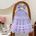 summer girls' tulle tutu dress - casual sleeveless tank top princess dress - ready stock wholesale