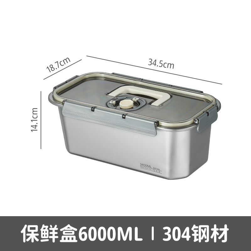 304 stainless steel fresh-keeping box, special sealed box for food-grade refrigerators, lunch box can be heated in microwave oven, bento box