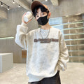 Kids' boys' sweatshirt - spring/autumn  new arrival - trendy & cool boy's crew neck beige tie-dye long sleeve base layer top