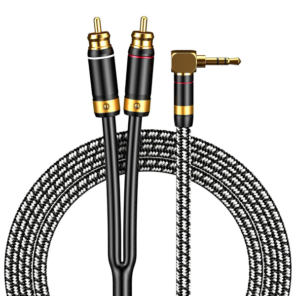 Pure copper one point two 3.5 to 2rca audio mobile phone computer power amplifier speaker 3.5mm to double lotus cable audio cable