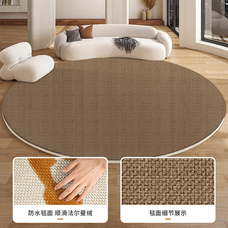 Carpet living room bedside sofa bedroom no-wash and wipeable round  new style accessible luxuryclassy sense no-maintenance floor mat