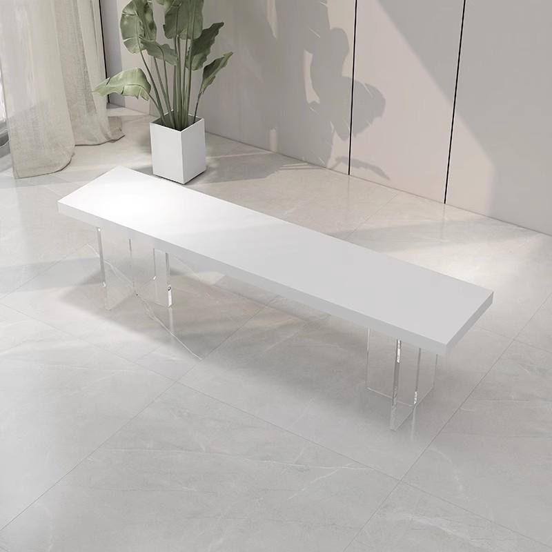 Acrylic suspended bench solid wood shoe changing stool door for home small apartment entrance shoe stool cloakroom stool