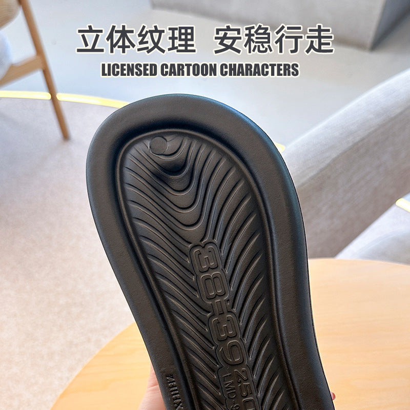 Eva new thick-soled flip-flops for women, summer hollow-out toe protection, soft sole, anti-slip, outdoor wear, ladies' thong sandals - wholesale
