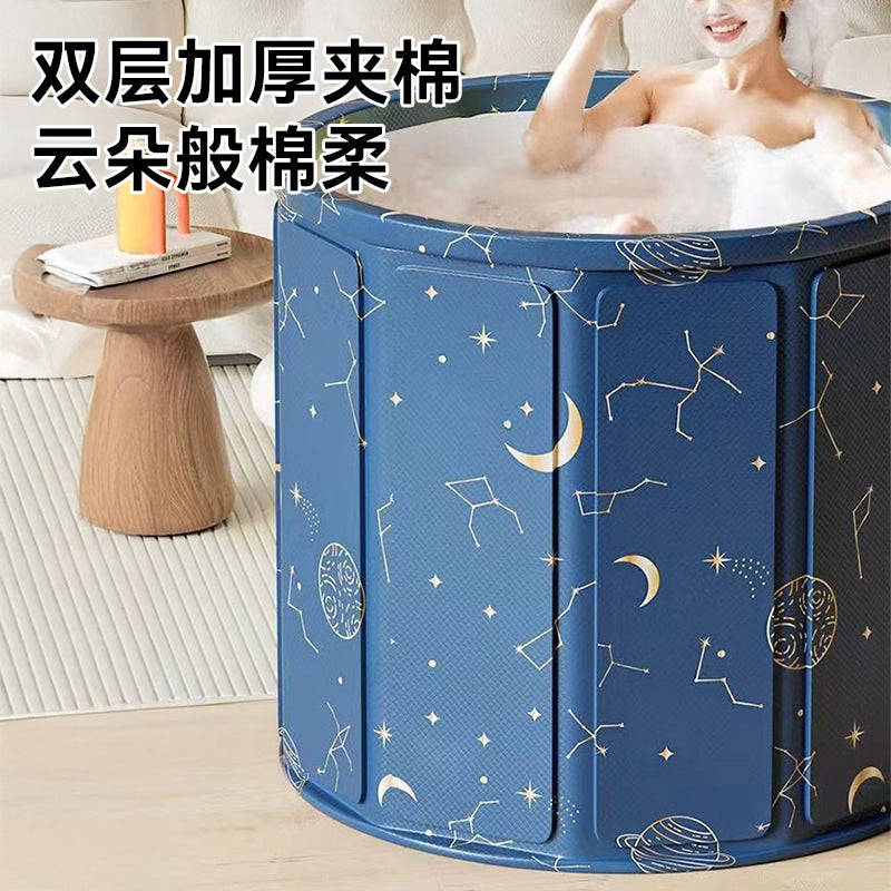 Bath bucket kids foldable baby bath bucket for home adult thickened bath tub bath tub winter full body bath bucket