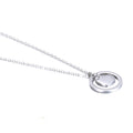 304 stainless steel 26 letter round hollow heart initial necklace - personalized name engraving couple gift necklace for women