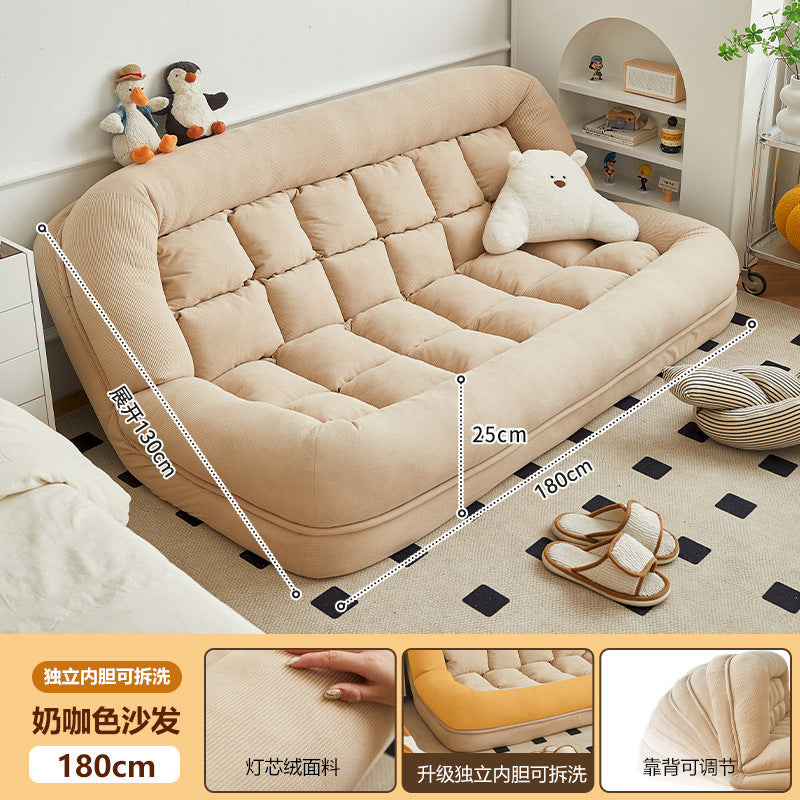 Beanbag sofa can lie down and sleep on the balcony, huge tatami double small apartment rental room human dog house