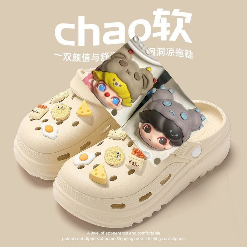 Cartoon shoe flower accessories diy shoe buckle bubble detachable hole stereo accessories cuteeasiest for match buckle