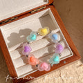 Dopamine candy color heart beaded bracelet - trendy, sweet, and versatile style for women - hot girl inspired jewelry