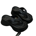 Eva platform flip-flops for women - 2025 new arrival, popular thick-soled, height-increasing, non-slip, fashionable and minimalist flip-flops for women