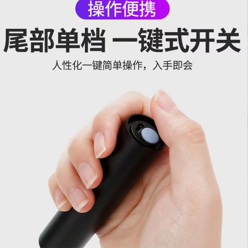 365UV purple light vegetable pesticide residue identification flashlight anti-counterfeiting banknote inspection manicure jade wood's cat moss lamp flashlight