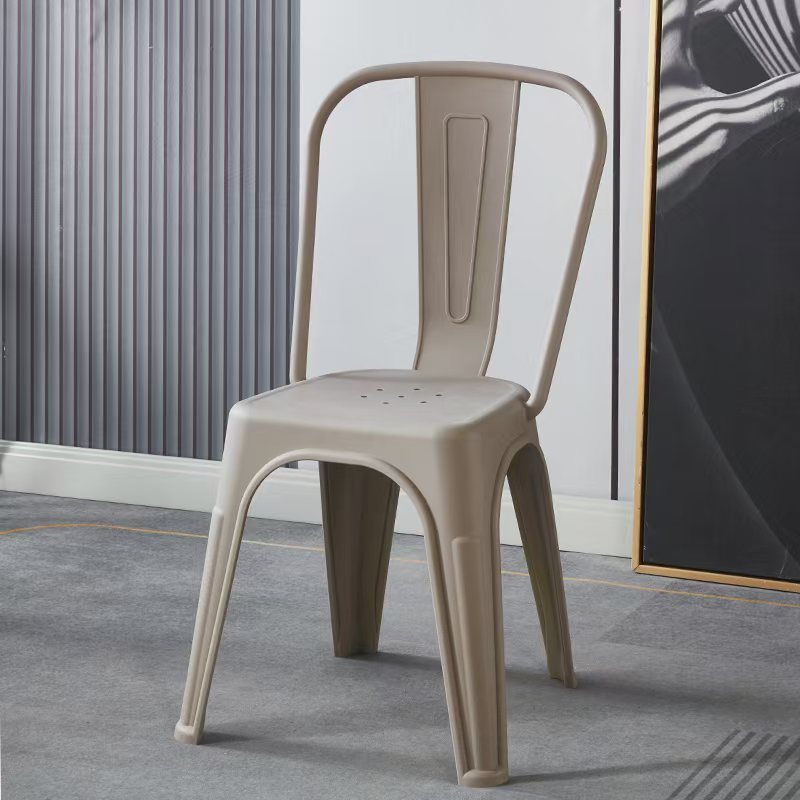 Amazon dining chair plastic pp chair dining table chair thickenedexportfor home restaurant casual chair with backrest chair