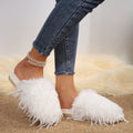 new arrival cotton slippers fall and winterthickenedstuffed toe cotton slippers home indoor heattechfashion fur slippers for women