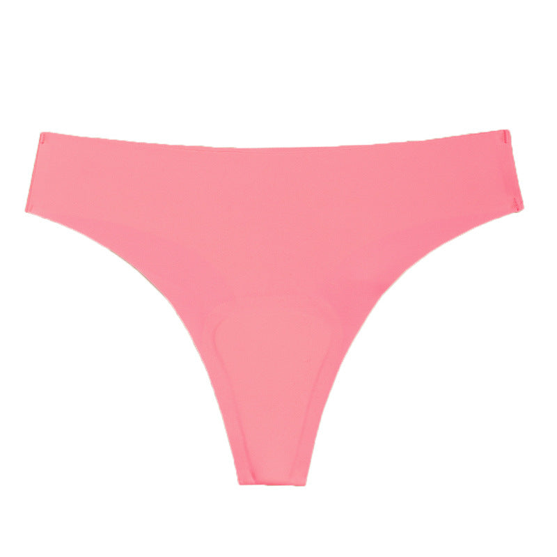 ice silk seamless anti-embarrassment underwear sports yoga special cotton pad invisible y-line women's underwear