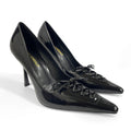 2026 fall/winter new arrival: black cutout strappy bow pointed-toe pumps - luxury, chic, and powerful women's high heels