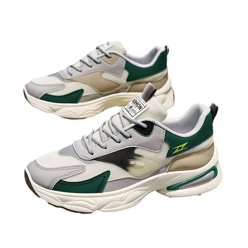 2025 men's winter breathable versatile anti-odor wear-resistant mesh athletic casual chunky sole dad shoes for teens