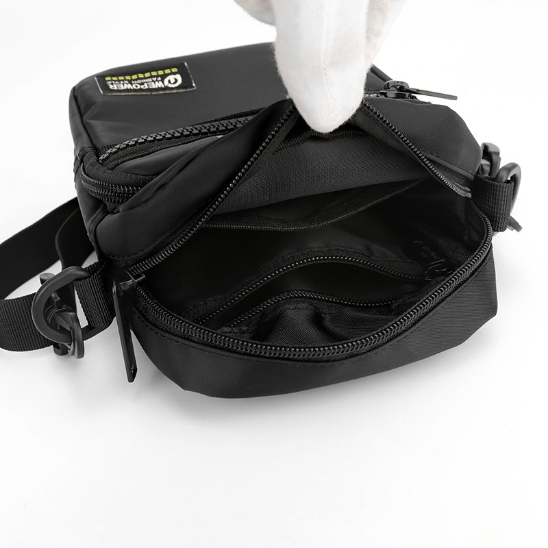 New Men's Casual Crossbody Bag Multifunctional Outdoor Shoulder Bag Waist Bag Trendy Brand Small Satchel Wear Belt Hang Bag