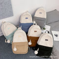 Backpack corduroy fabric is thick, soft and not easily deformed casual travel outing mommy bag girls backpack