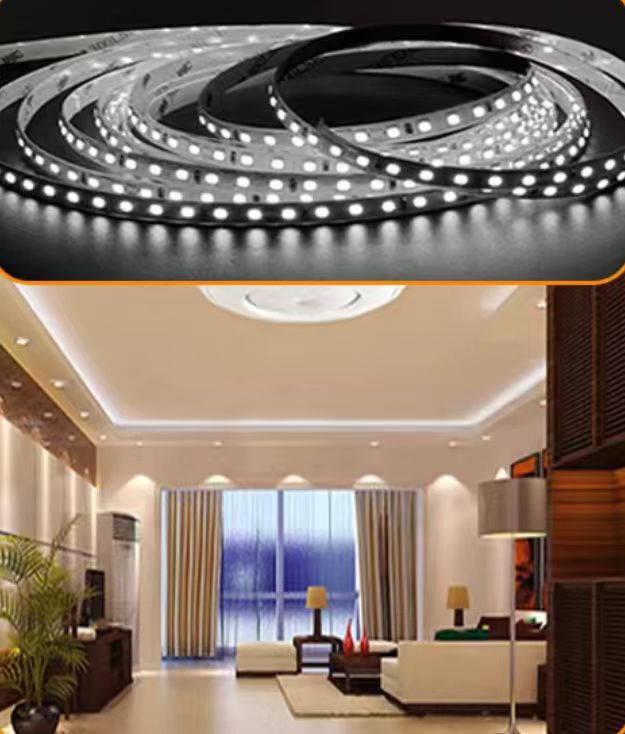 Ra98 full spectrum eye protection lamp with 24v high brightness low voltage led self-adhesive for home living room double eyelid ceiling linear lamp