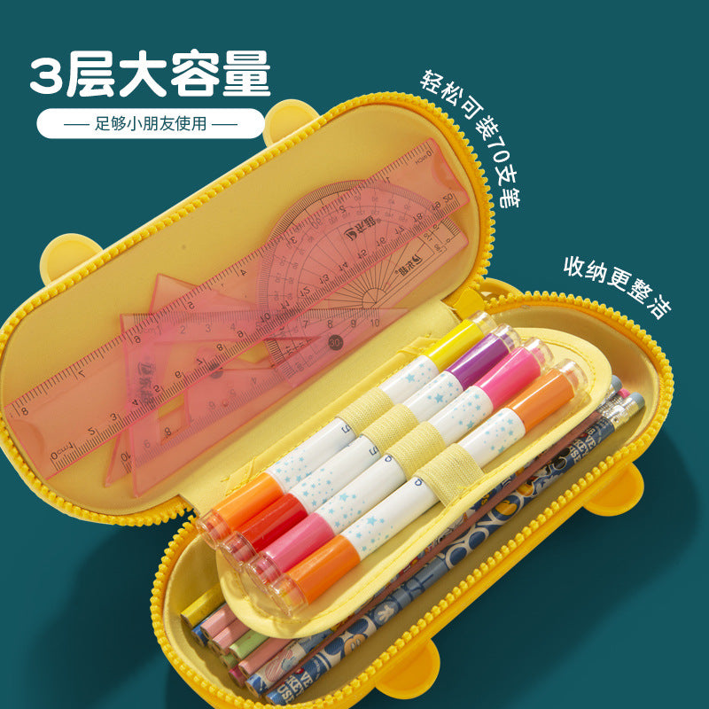 New Bubble Machine Stationery Box Creative Stationery Silicone Pencil Bag Kindergarten Pencil Case Men's and Women's Novelty Tongzhuo Pencil Bag