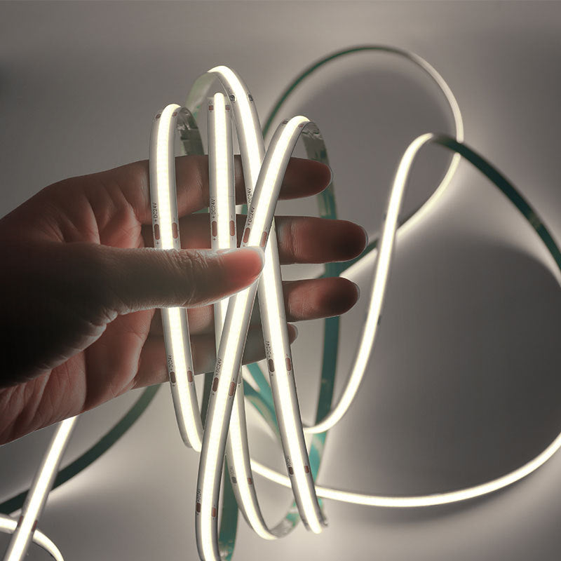 24V low voltage COB light strip LED strip self-adhesive, cabinet wardrobe lighting strip custom high display finger 8mm soft light strip