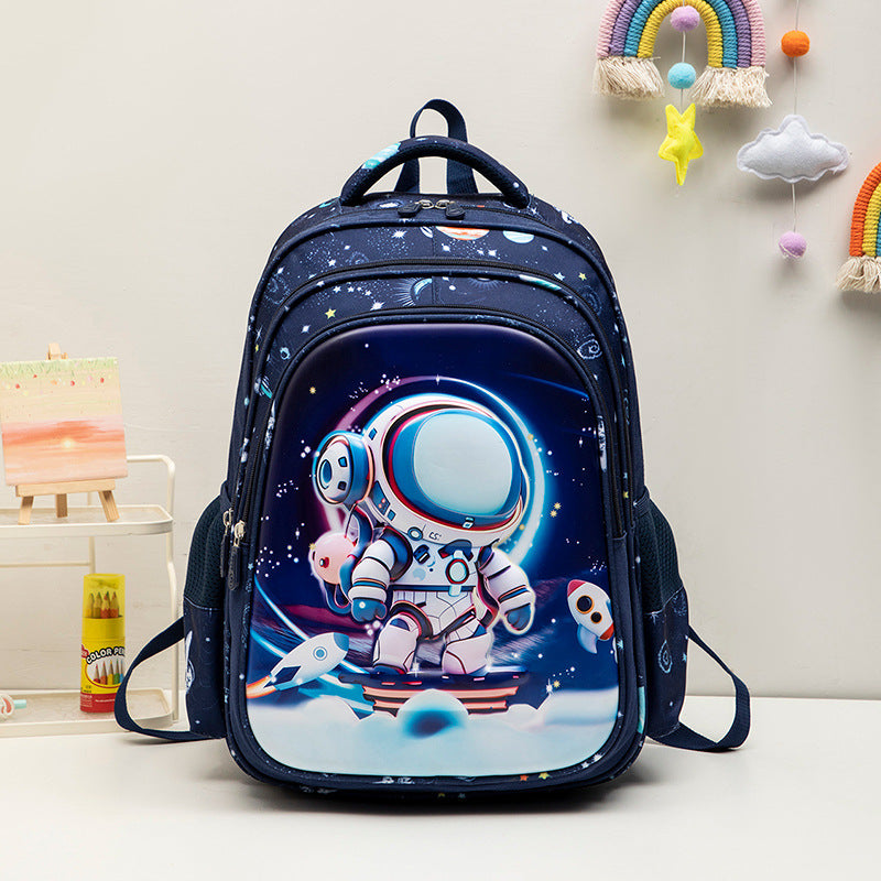 2024 new stretch fabric elementary school cartoon backpack for boys and girls, grades 1-6, large capacity kids' schoolbag