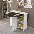 Oval (white cabinet + imitation black marble pattern)