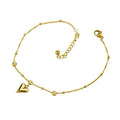 Anklet for women, popular zircon new arrival, heart ins, popular, trendy, niche design, heart-shaped jewelry for women