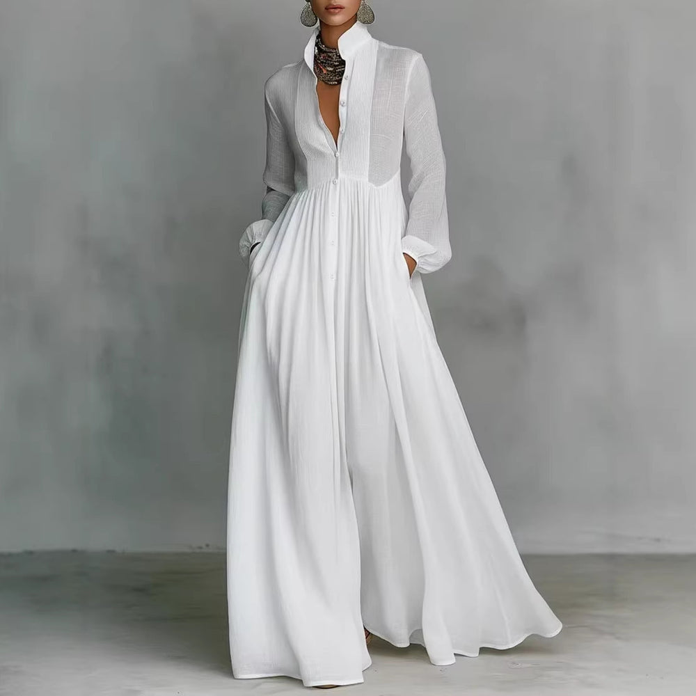summer european and american export women's clothing: new cross-border fashionable and elegant long swing dress for women