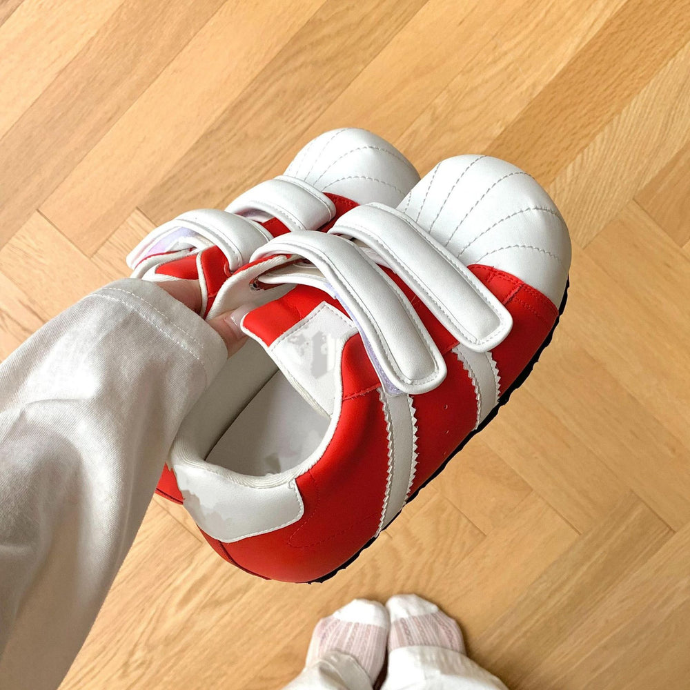 2026spring & fallflats hidden heel agar shoes big toe ugly cute bread casual shoes women's velcro sports german training shoes
