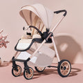 Tianrui baby stroller can sit or lie down, high view foldable lightweight baby stroller, two-way push stroller