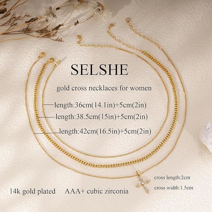 Fashionexportfashion cross necklaceelegant small cross pendant clavicle chain girls atmosphere jewelry necklace