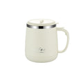 304 stainless steel mug with lid, creative logo design, high-value aesthetic, includes tea infuser, office coffee cup, wholesale gift option