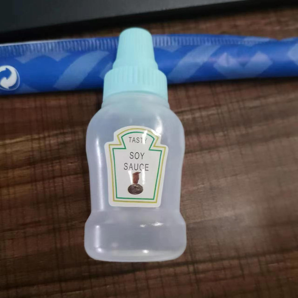 Mini sauce bottle plastic squeeze sauce bottle japanese style squeeze condiment bottle food grade portable soy sauce bottle cross-border