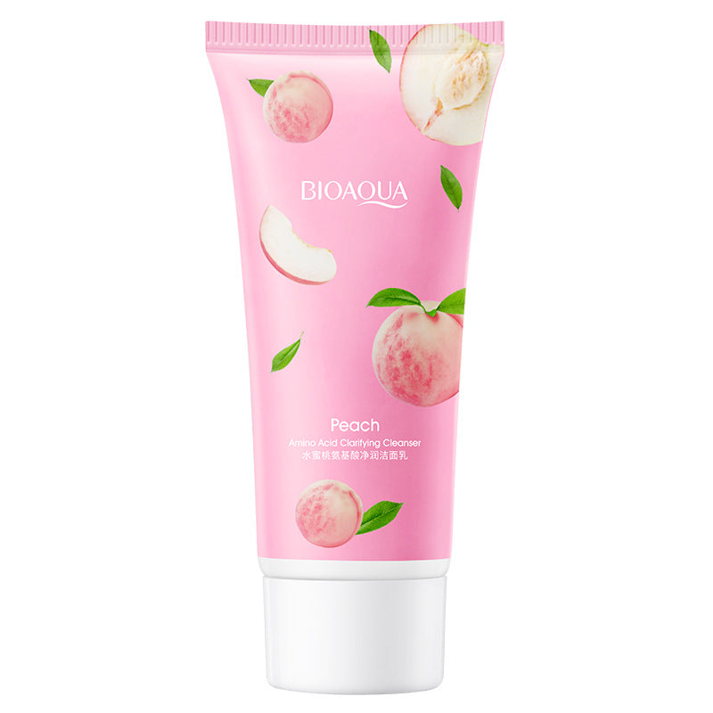 Boquanya Peach Amino Acid Cleanser Hydrating Moisturizing Moisturizing Foam Facial Cleanser