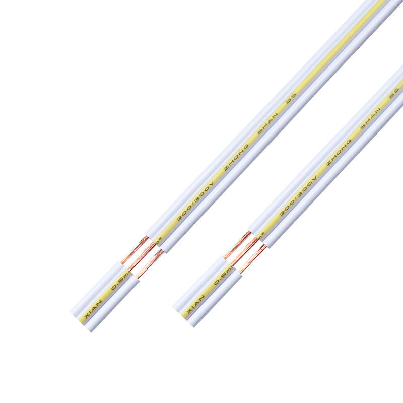 Wholesale T5T8 LED lamp bracket plug cable 3 * 0.3mm square fluorescent lamp single head three-core power cord