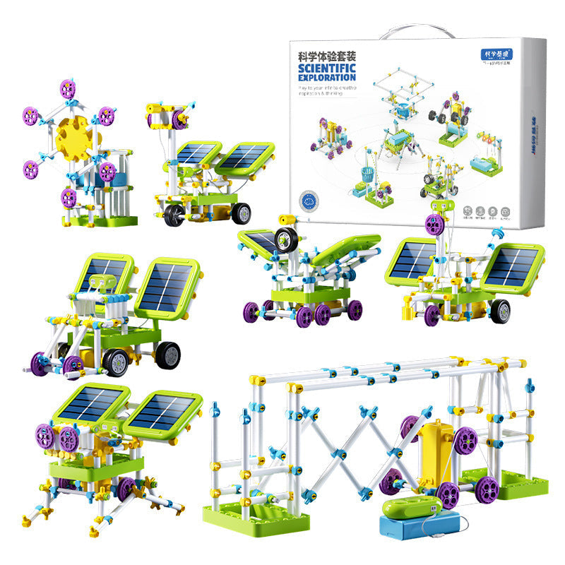 Students special physical handmade primary and secondary school students super electronic building block science experiment set educational toy boy