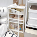 Bedside table for room, simple rental bedroom, household multi-layer bedside cabinet, plastic ins style creative storage rental house